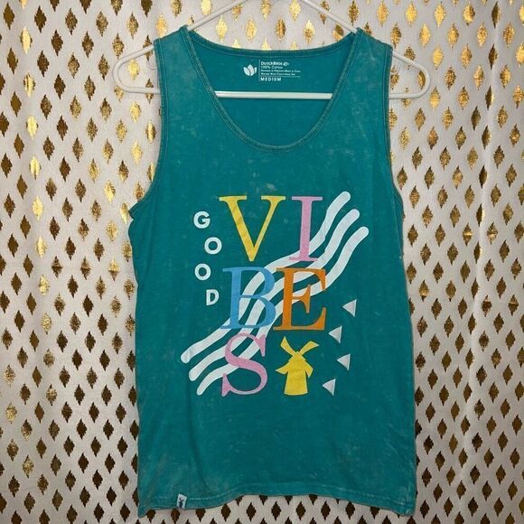 Dutch Bros tank top vibes teal men’s size M - Picture 1 of 4